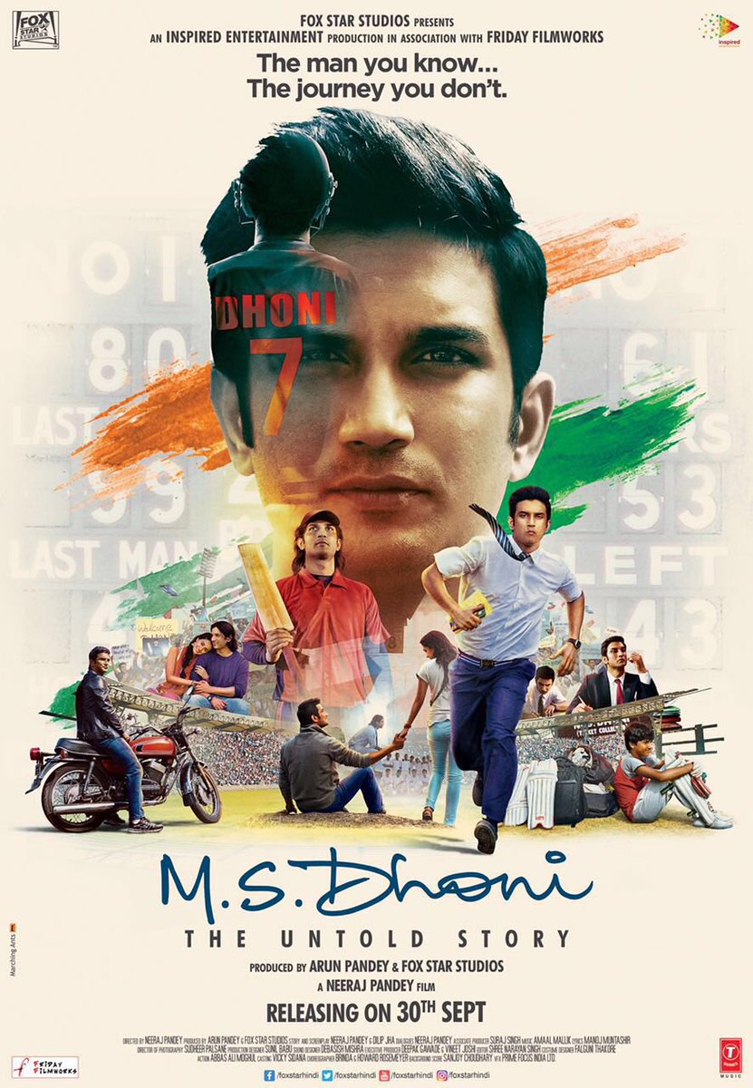 M S Dhoni The Untold Story Official Poster