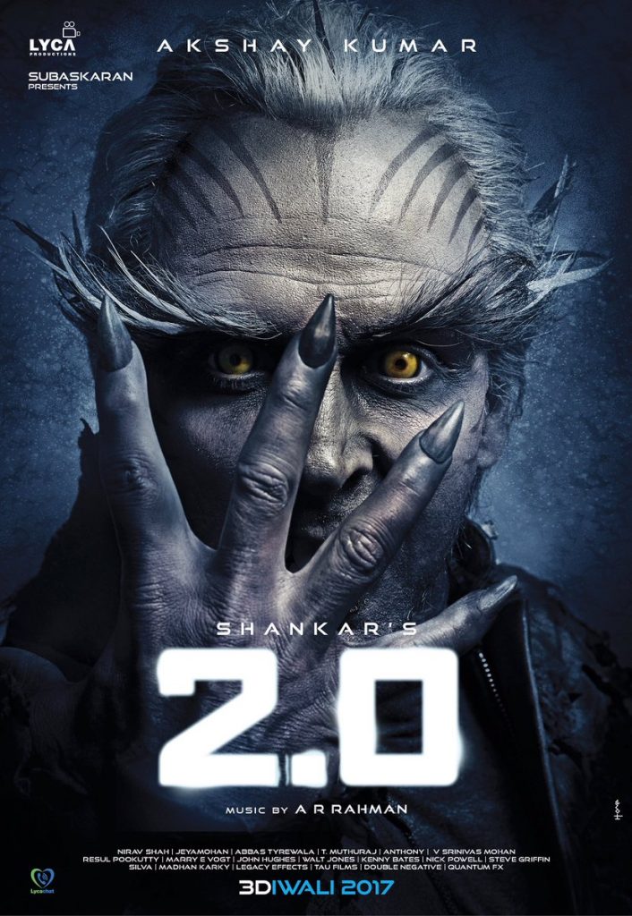 Rajinikanth, Akshay Kumar 2.0 First Look Poster, Official Teaser Launch